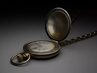 Stylised Pocket Watch  3D model