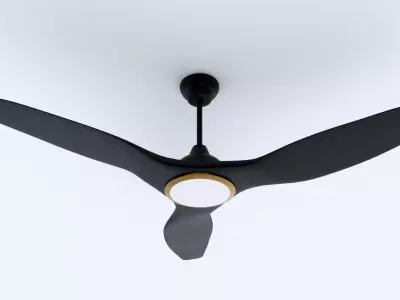 Ceiling Fan 3D model Low-poly 3D model