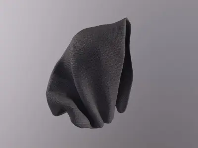 8 simple hoods pack  Low-poly 3D model