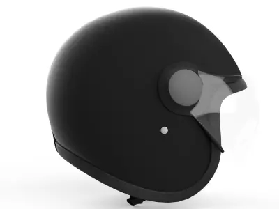 Helmet Low-poly 3D model 7