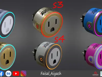 Smart Home Plug-in and Security Kit 3D model