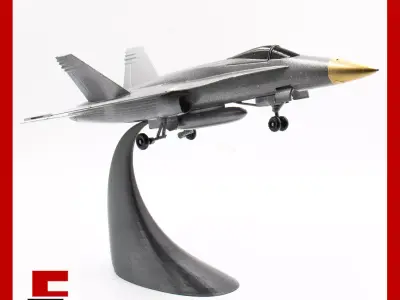 Airplane F-18 Hornet McDonnell Douglas Scale 1 50  3D print model
