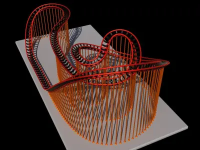 roller coaster 3D print model