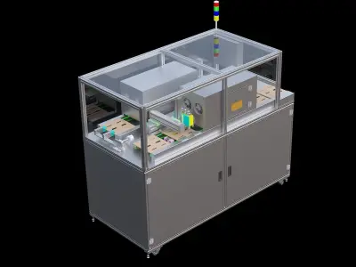 Glue curing machine cycle automatic production line 3D model