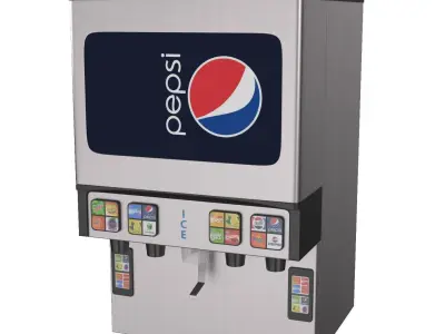 CF Pepsi Beverage Dispenser Machine 3D model