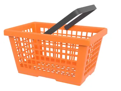 Shopping basket 03 3D model