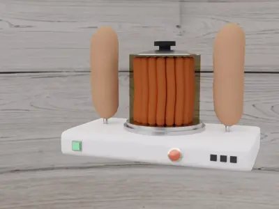 Hot-Dog Machine - Fast Food 3D model