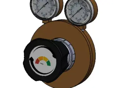 Pressure gauge 3D model