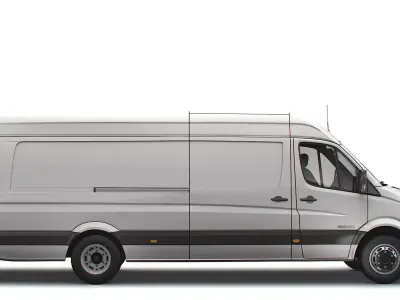 Freightliner Sprinter Cargo Van L4H2 2008 3D model