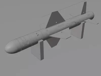 Missile 3D model purchase