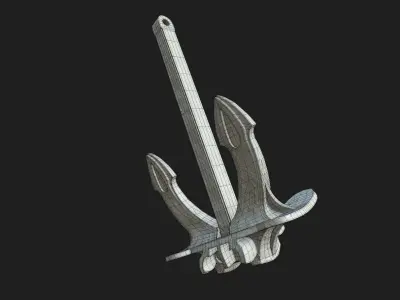 Anchor Low-poly 3D model