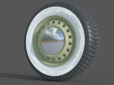 wheel Rim Tire 12 3D model