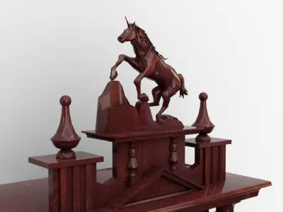 Pendulum Wall Clock 3D model