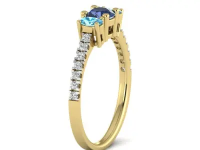 Women ring 3dm Render details 3D print model