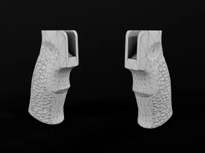 Daniel Defense AR15 Pistol Grip Low-poly 3D model
