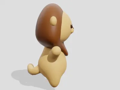 Cute little lion  3D model
