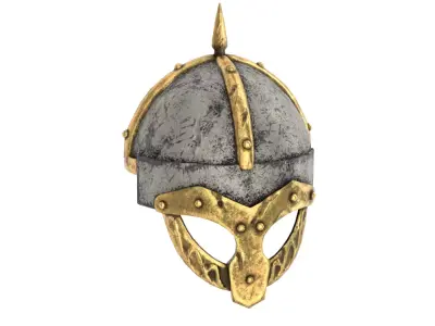 helm1 viking helmet Low-poly 3D model