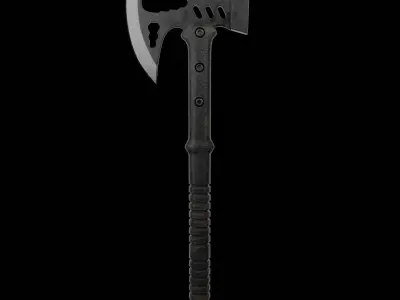 Tactical Battle Axe - Game Ready Low-poly 3D model