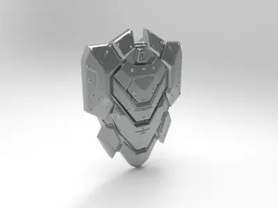  sci-fi fantasy shield  3D print model