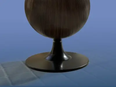 ORBIT SPITFIRE LEATHER CHAIR 3D model