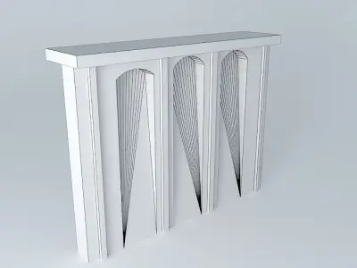 Wall Segment Trashy Alley 3D model
