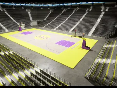 Basketball Stadium Arena Low-poly 3D model purchase