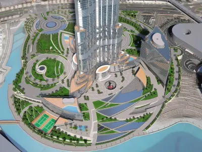 Burj Khalifa Dubai Downtown 3D model purchase