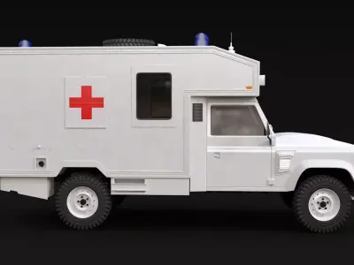 LR Defender Ambulance 3D model