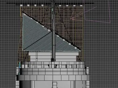 One piece Ship Low-poly 3D model