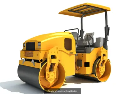 Road Construction Equipment 3D Model Pack