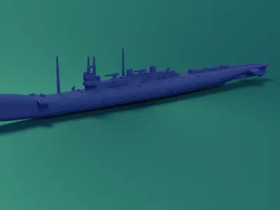 HMS K-class submarine 1913 3D print model
