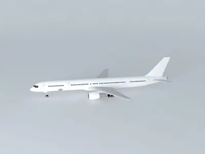 Template Boeing 757 300 Free 3D model
