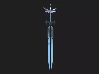 Fantastic Sword free Free low-poly 3D model