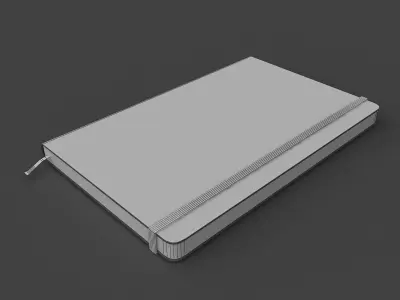 Moleskine notebook 3D model purchase