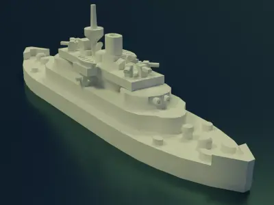 Monitor Cerberus 1868 3D print model