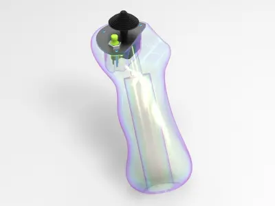 Stick futuristic vacuum cleaner 3D model