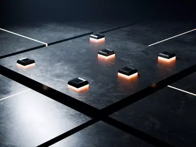 Live Sci-fi Wallpaper - Tron Inspired Environment 3D model