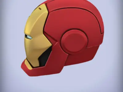 Iron Man Helmet Low-poly 3D model