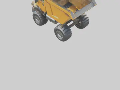 Cartoon Dump Truck model 2 3D model