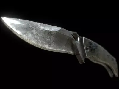 Alligator Knife Low-poly 3D model