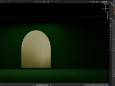 Abstract Arch Light Structure 3D model