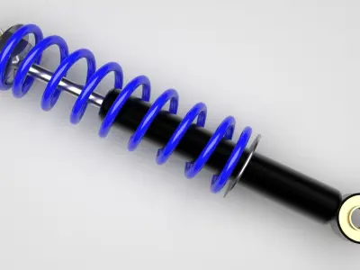Car Shock Absorber 3D model from CGTrader