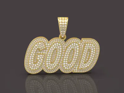 Diamond Good Pendant - 0066 3D print model