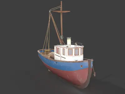 Fishing boat 3D model