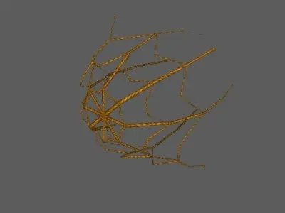 Fishing net Low-poly 3D model purchase