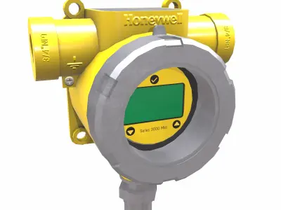 Honeywell Series 3000 MkII Transmitter Low Poly Low-poly 3D model