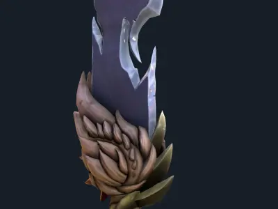 Fireball Dagger 3d Model Low-poly 3D model