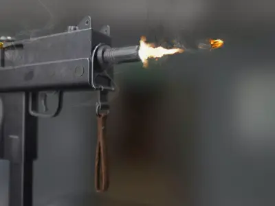MAC-10 PBR Game Ready gun 3D model