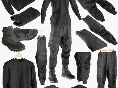Men's Clothing Collection 2 3D model