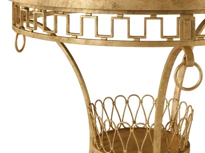 1stdibs Gueridon by Gilbert Poillerat 3D model